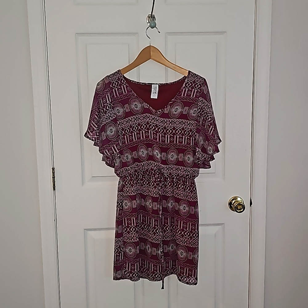 Small Flutter-sleeve Dress by Swell,